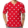 thumbnail image 1 of T Shirt For Men Black And White Polka Dot Print T-Shirt Trendy Modern Art Fashion T-Shirts Basic Tsh, 1 of 7