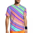 thumbnail image 1 of T Shirt For Men Black Curve Running T-Shirt Swirl Lines Print Fashion Men Awesome Tee Shirt Summer S, 1 of 7