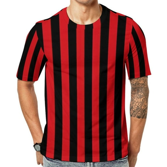 T Shirt For Men Black White Stripes Striped Yellow Lemons Print Retro T-Shirts Streetwear Tshirt Ori