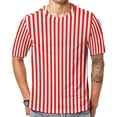 thumbnail image 1 of T Shirt For Men Black White Stripes Striped Yellow Lemons Print Retro T-Shirts Streetwear Tshirt Ori, 1 of 7