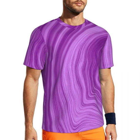T Shirt For Men Blue Abstract Print Man Digital Art Vintage Running T-Shirts Fast Dry Beach Hip Hop