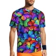 thumbnail image 1 of T Shirt For Men Blue Butterfly Print Man Dandelion Meadow Streetwear Sportswear T-Shirts Beach Trend, 1 of 7