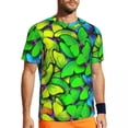 thumbnail image 1 of T Shirt For Men Blue Butterfly Print Man Dandelion Meadow Streetwear Sportswear T-Shirts Beach Trend, 1 of 7
