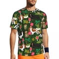 thumbnail image 1 of T Shirt For Men Bright Vacation Gym T-Shirt Summer Flip Flops Palm Tree Casual Harajuku Tshirt For M, 1 of 7