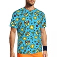 thumbnail image 1 of T Shirt For Men Bright Vacation Gym T-Shirt Summer Flip Flops Palm Tree Casual Harajuku Tshirt For M, 1 of 7
