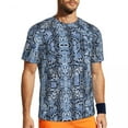 thumbnail image 1 of T Shirt For Men Brown Snakeskin Running Summer Animal Print Fun Fashion Tshirt For Man Graphic Cloth, 1 of 7