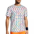 thumbnail image 1 of T Shirt For Men Cartoon Elephant Abstract Animal Design Hip Hop Gym T-Shirts Short Sleeve Fast Dry T, 1 of 7