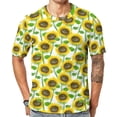 thumbnail image 1 of T Shirt For Men Cheerful Sunflower T-Shirt Man Bright Yellow Flower Street Style T-Shirts Summer Ret, 1 of 7