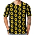 thumbnail image 1 of T Shirt For Men Cheerful Sunflower T-Shirt Man Bright Yellow Flower Street Style T-Shirts Summer Ret, 1 of 7