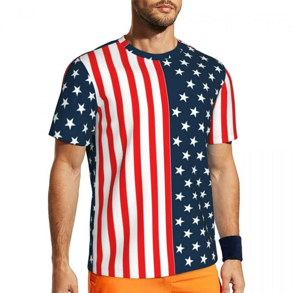 T Shirt For Men Classic Striped Vintage T-Shirt Horizontal Black Stripes Aesthetic Sportswear Summer
