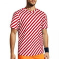 thumbnail image 1 of T Shirt For Men Classic Striped Vintage T-Shirt Horizontal Black Stripes Aesthetic Sportswear Summer, 1 of 7