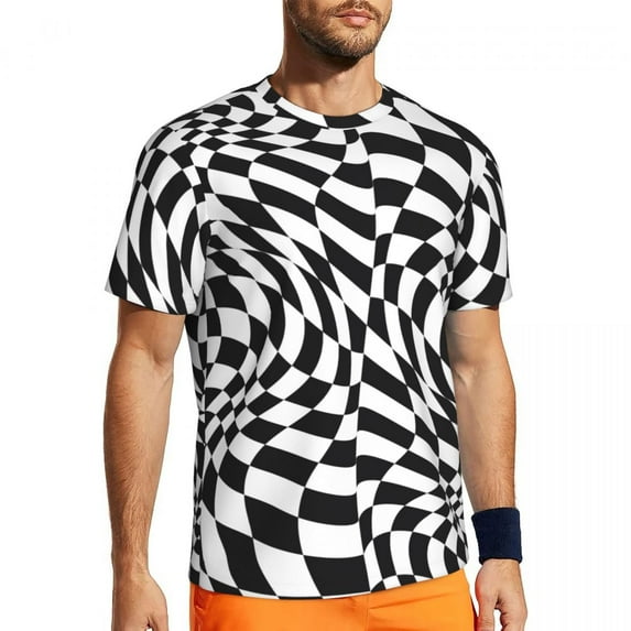 T Shirt For Men Classic Striped Vintage T-Shirt Horizontal Black Stripes Aesthetic Sportswear Summer