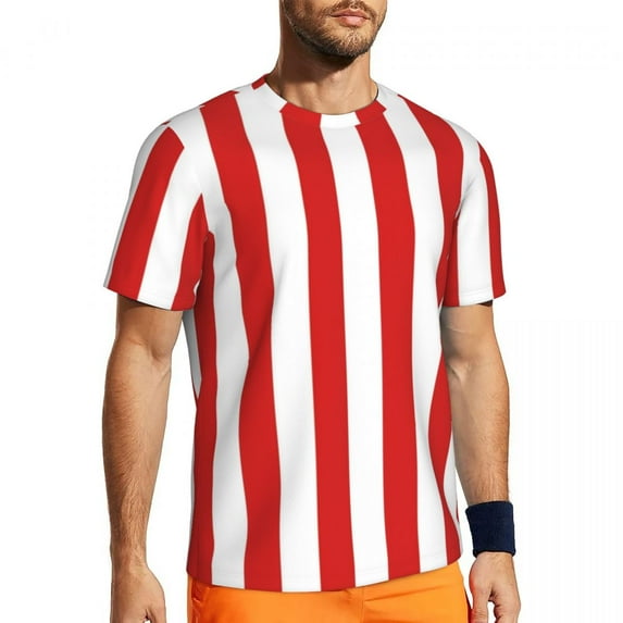 T Shirt For Men Classic Striped Vintage T-Shirt Horizontal Black Stripes Aesthetic Sportswear Summer