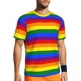 thumbnail image 1 of T Shirt For Men Classic Striped Vintage T-Shirt Horizontal Black Stripes Aesthetic Sportswear Summer, 1 of 7