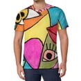 thumbnail image 1 of T Shirt For Men Color Block Art T-Shirt Mondrian Minimalist De Stijl Retro Mens Classic Tee Shirt Su, 1 of 7