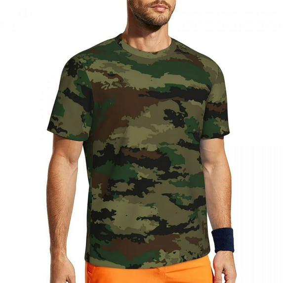 T Shirt For Men Colorful Camo Mens Cool Hunter Camouflage Fun Running Quick Dry Summer Trendy Cool T