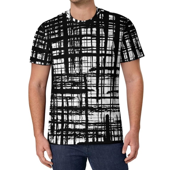 T Shirt For Men Colorful Graffiti T-Shirt Letter Print Fashion Male Streetwear Tshirt Summer Short-S