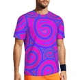 thumbnail image 1 of T Shirt For Men Colorful Hippy T-Shirt Retro Floral Novelty Gym Short Sleeve Quick-drying Tshirt Sum, 1 of 7