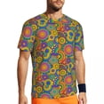 thumbnail image 1 of T Shirt For Men Colorful Peace Gym T-Shirt Symbol Print Fashion T-Shirts Male Awesome Tee Shirt Summ, 1 of 7