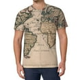 thumbnail image 1 of T Shirt For Men Colorful World Map Map Of The World Harajuku T-Shirts Short-Sleeved Design Tops Hot, 1 of 7
