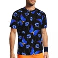 thumbnail image 1 of T Shirt For Men Cute Butterfly Gym T-Shirt Wildflowers Print Trendy Cool Men Awesome Tshirt Beach Sh, 1 of 7