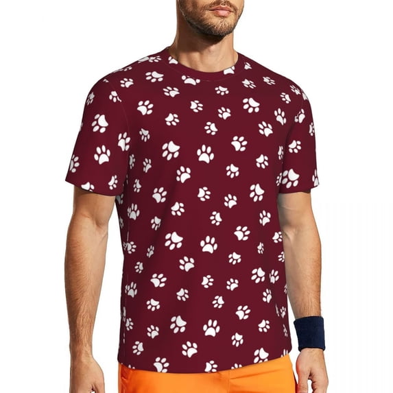 T Shirt For Men Cute Dog Print Standard Poodle Silhouette Novelty Sportswear Quick Dry Tops Summer R