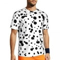 thumbnail image 1 of T Shirt For Men Dalmatian Spots Print Running Animal Dots Hippie Men Street Style Tshirt Summer Shor, 1 of 6