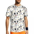 thumbnail image 1 of T Shirt For Men Dalmatian Spots Print Running Animal Dots Hippie Men Street Style Tshirt Summer Shor, 1 of 7