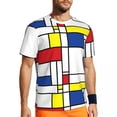 thumbnail image 1 of T Shirt For Men De Stijl Version Sports Summer Colorful Print Basic T-Shirts Harajuku Tee Shirt For, 1 of 7
