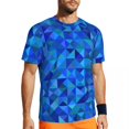 thumbnail image 1 of T Shirt For Men Doodled Geometry Men Colorful Print Classic Gym Quick Dry Summer Hippie Tee Shirt Cu, 1 of 7