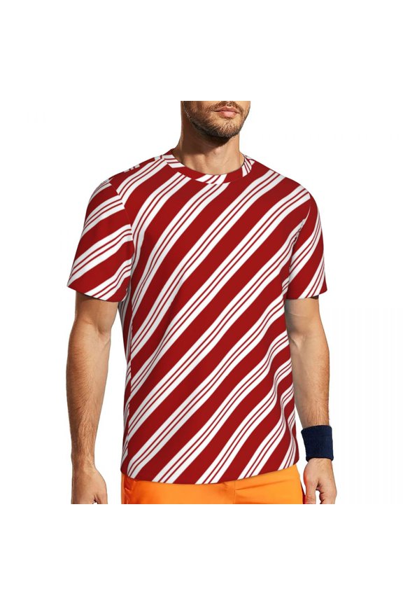 T Shirt For Men Festive Christmas Man Cute Dog Print Street Style Running Quick Dry Summer Trending