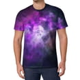 thumbnail image 1 of T Shirt For Men Galaxy And Nebula T-Shirt Outer Space Hippie Short Sleeve Pattern Tops Cheap Summer, 1 of 7
