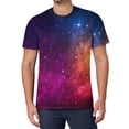 thumbnail image 1 of T Shirt For Men Galaxy And Nebula T-Shirt Outer Space Hippie Short Sleeve Pattern Tops Cheap Summer, 1 of 7