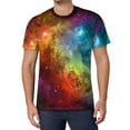 thumbnail image 1 of T Shirt For Men Galaxy And Nebula T-Shirt Outer Space Hippie Short Sleeve Pattern Tops Cheap Summer, 1 of 7