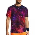 thumbnail image 1 of T Shirt For Men Galaxy Sky Design T-Shirt Space Stars Planets Harajuku Gym Short Sleeve Quick Dry Ts, 1 of 7