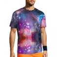 thumbnail image 1 of T Shirt For Men Galaxy Sky Design T-Shirt Space Stars Planets Harajuku Gym Short Sleeve Quick Dry Ts, 1 of 7