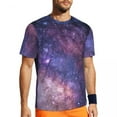 thumbnail image 1 of T Shirt For Men Galaxy Star Print Running T-Shirt Nebula Planets Stars Fashion Man Tee Shirt Beach S, 1 of 6
