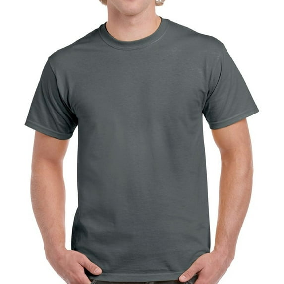 T-Shirt For Men Gildan Shirts - Single Shirt OR Pack of 6 OR Pack of 12 - S M L XL 2XL 3XL Basic Top Tee Charcoal Color Dad Gifts For Men