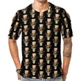 thumbnail image 1 of T Shirt For Men Golden Steampunk Wooden With Mechanical Seahorse Basic Summer Retro Tees Short Sleev, 1 of 7