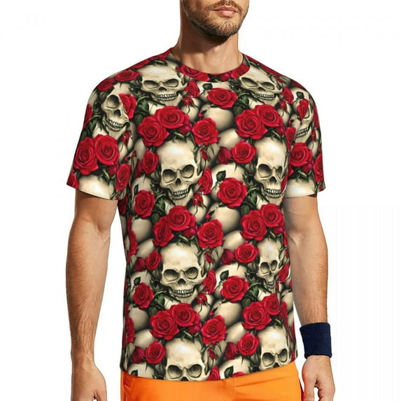 T Shirt For Men Gothic Print Gym T-Shirt Pretty Steampunk Fashion T-Shirts Man Streetwear Tshirt Sum