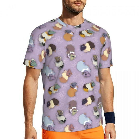 T Shirt For Men Guinea Pig Gym T-Shirt Funny Animal Print Novelty T-Shirts Male Funny Tshirt Summer