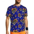 thumbnail image 1 of T Shirt For Men Gym For Couple Cute Turtles Fashion Colorful Coral Reefs Summer Tees O Neck Classic, 1 of 7