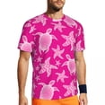 thumbnail image 1 of T Shirt For Men Gym For Couple Cute Turtles Fashion Colorful Coral Reefs Summer Tees O Neck Classic, 1 of 7