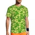 thumbnail image 1 of T Shirt For Men Gym Lemon Tree Hippie Floral And Leaf Print Summer Tee Shirt O Neck Streetwear Tops, 1 of 7