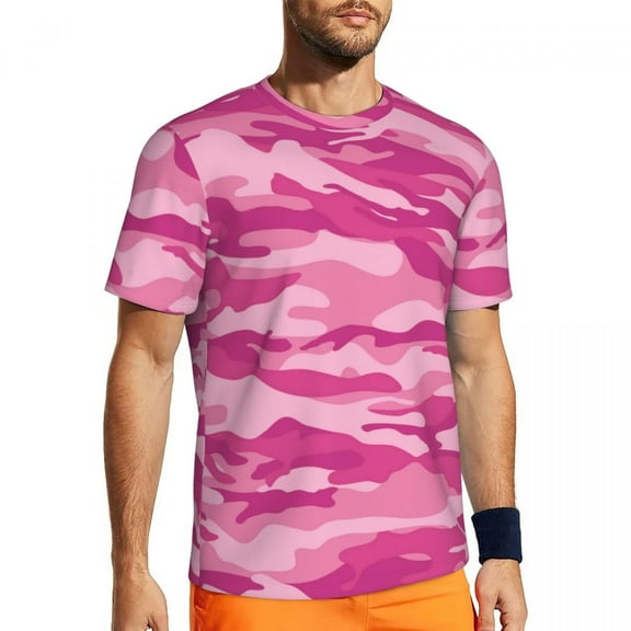 T Shirt For Men Gym T-Shirt For Male Woodland Camouflage Trending Army Camo Print Summer Tee Shirt O