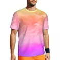 thumbnail image 1 of T Shirt For Men Gym T-Shirt For Men Watercolor Sunset T-Shirts Popular Gradient Ombre Summer Tees O, 1 of 7