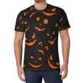 thumbnail image 1 of T Shirt For Men Happy Haunts T-Shirt Halloween Pumpkins Men Trending T-Shirts Original Design Tee Sh, 1 of 7