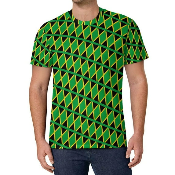 T Shirt For Men Jamaica Flag One Love Male Popular T-Shirts Summer Design Tee Shirt Short Sleeve Cla