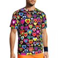 thumbnail image 1 of T Shirt For Men Leopard Rainbow Man Funny Aesthetic Print Basic Sports Breathable Summer Tee Shirt C, 1 of 7