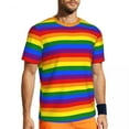 thumbnail image 1 of T Shirt For Men Leopard Rainbow Man Funny Aesthetic Print Basic Sports Breathable Summer Tee Shirt C, 1 of 7